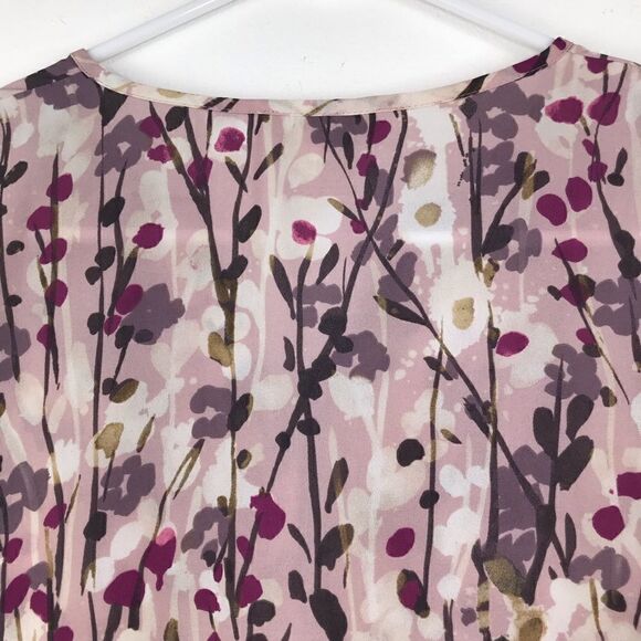 Cynthia Rowley Lavender Floral Blouse - Picture 4 of 10